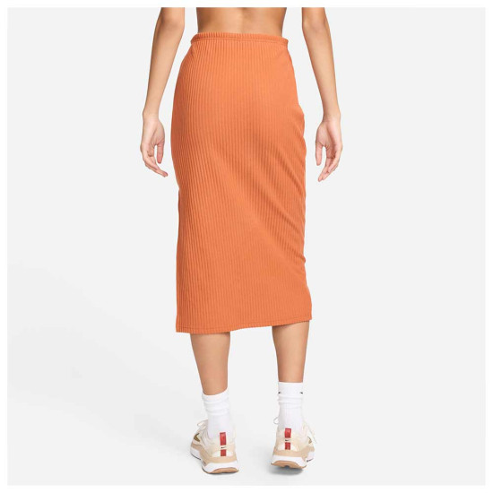 Nike Γυναικεία φούστα Sportswear Chill Knit Slim Ribbed Midi Skirt